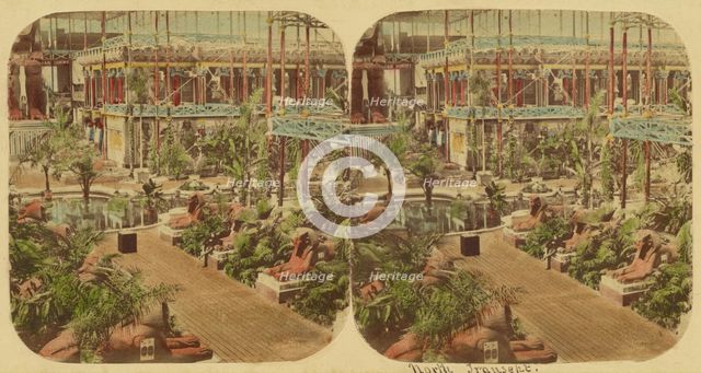 Crystal Palace - View of the North Transept, 1850s. Creator: London Stereoscopic & Photographic Co.