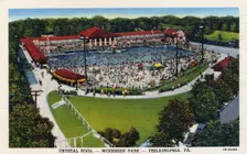 Crystal Pool, Woodside Park, Philadelphia, Pennsylvania, USA, 1947