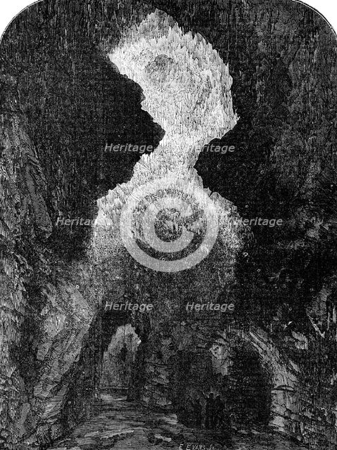 Crystallised Cavern, in the Blue John Mine, 1854. Creator: S Read.