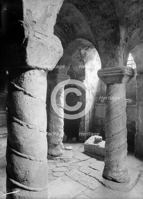 Crypt of St Wystan's church, Repton, Derbyshire. Artist: Unknown
