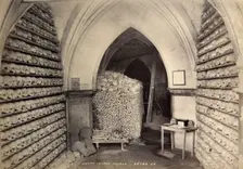 Crypt, St Leonard's Church, Hythe, Kent, c1900. Artist: Valentine & Sons Ltd