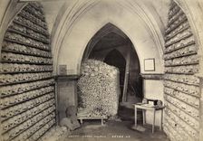 Crypt, St Leonard's Church, Hythe, Kent, c1900. Artist: Valentine & Sons Ltd
