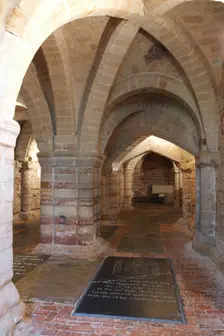 Crypt, the Collegiate Church of St Mary, Warwick, Warwickshire, 2010. Creator: Peter Thompson