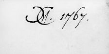 Cracherode's ownership mark, 1767. Creator: Clayton Mordaunt Cracherode