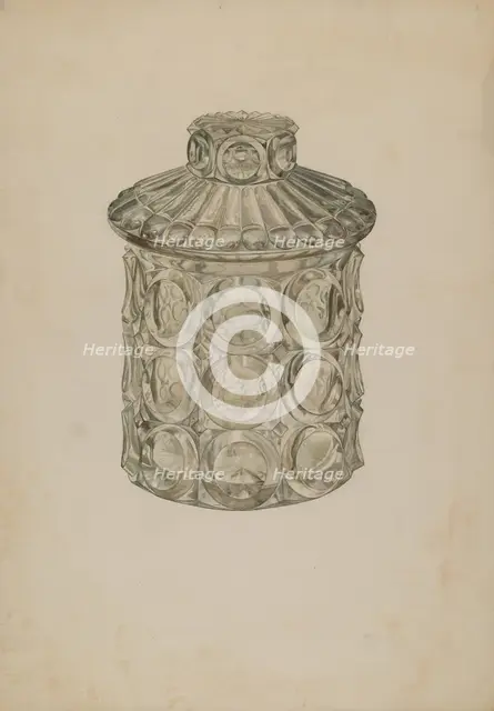 Cracker Jar, c. 1940. Creator: Henry Moran.