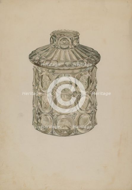 Cracker Jar, c. 1940. Creator: Henry Moran.