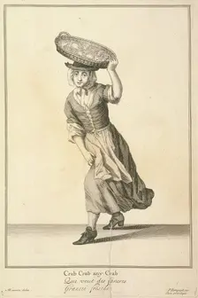 Crab Crab any Crab Cries of London, (c1688?). Artist: Pierce Tempest