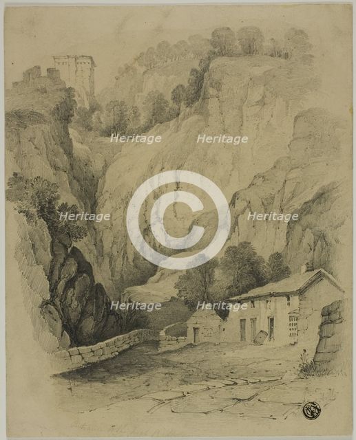 Crags and Horses in Highlands, n.d. Creator: Henry Hill.