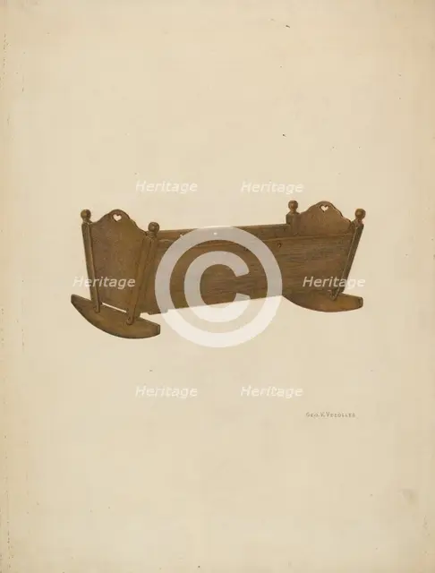 Cradle, 1935/1942. Creator: George V. Vezolles.