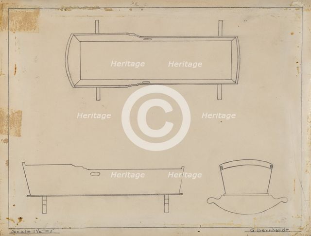 Cradle, 1935/1942. Creator: Gerald Bernhardt.