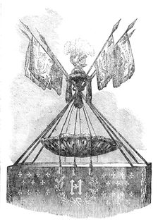 Cradle of Henri IV, at the Chateau, Pau, 1854. Creator: Unknown
