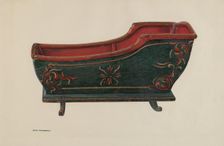 Cradle, c. 1940. Creator: Chris Makrenos