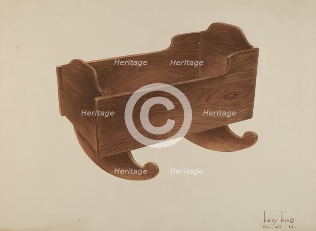 Cradle, c. 1940. Creator: Harry King.