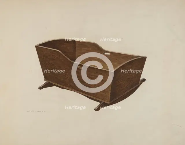Cradle, c. 1941. Creator: Archie Thompson.