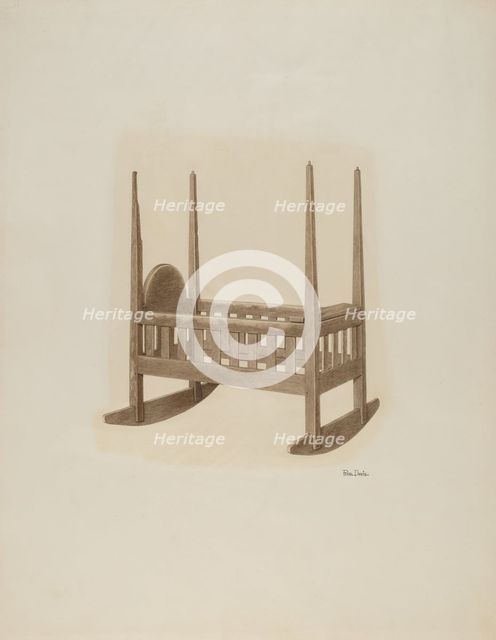 Cradle, c. 1941. Creator: Pearl Davis.