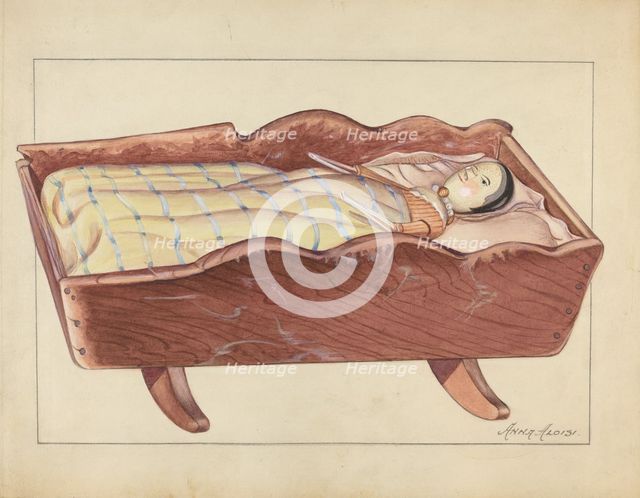 Cradle, c. 1953. Creator: Anna Aloisi.