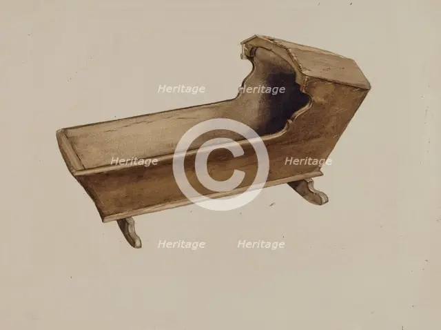 Cradle, c. 1936. Creator: Albert Gold.