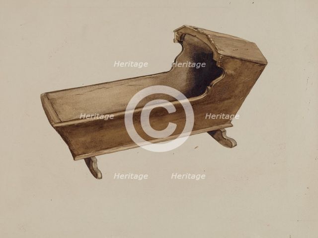 Cradle, c. 1936. Creator: Albert Gold.