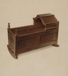Cradle, c. 1936. Creator: Alfred H. Smith