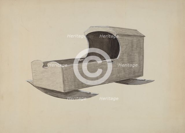 Cradle, c. 1936. Creator: Edward L Loper.