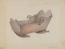 Cradle, c. 1936. Creator: Karl Joubert