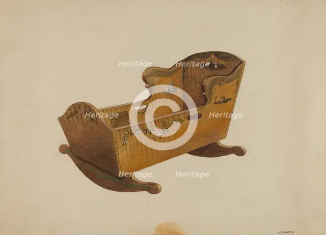 Cradle, c. 1936. Creator: Louis Plogsted.
