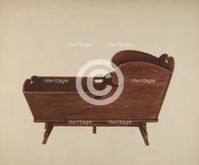 Cradle, c. 1937. Creator: Leonard Battee.
