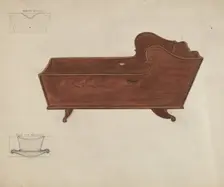 Cradle, c. 1938. Creator: Edna C. Rex