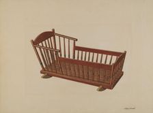 Cradle, c. 1938. Creator: Rex F Bush