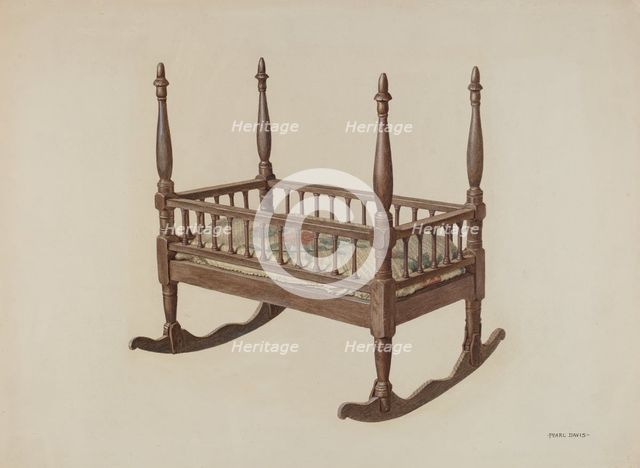 Cradle, c. 1939. Creator: Pearl Davis.