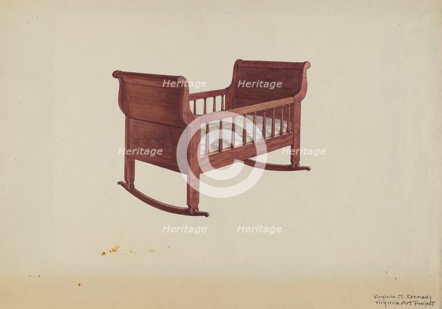 Cradle, c. 1939. Creator: Virginia Kennady.