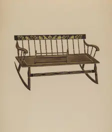 Cradle Settee, c. 1937. Creator: Frederick Jackson