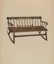 Cradle Settee, c. 1937. Creator: Frederick Jackson