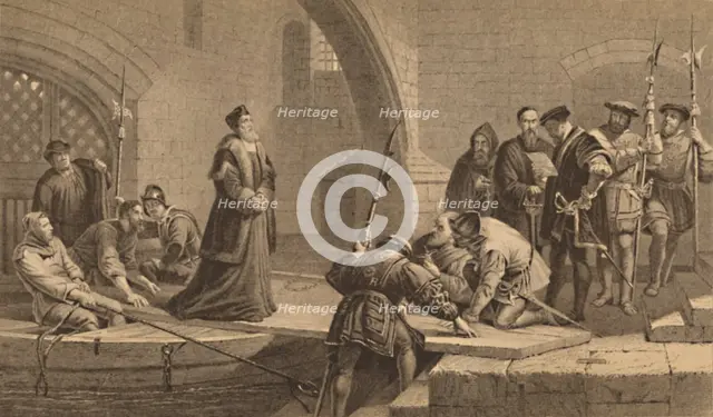 'Cranmer at the Traitor's Gate', 1886. Artist: CW Sharpe.