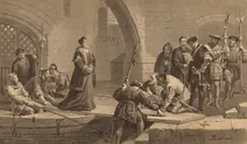 Cranmer at the Traitor's Gate 1886. Artist: CW Sharpe