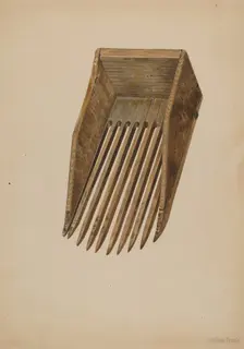 Cranberry Harvesting Scoop, c. 1942. Creator: William Frank
