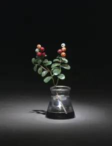 Cranberry, late 1800s-early 1900s. Creator: Peter Carl Fabergé (Russian, 1846-1920), firm of