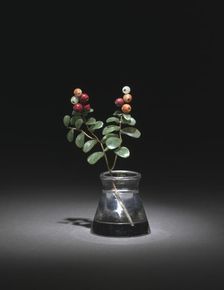 Cranberry, late 1800s-early 1900s. Creator: Peter Carl Fabergé (Russian, 1846-1920), firm of