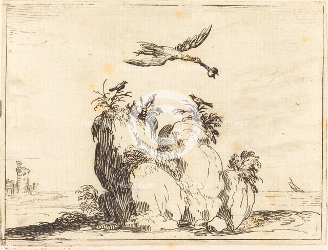 Crane Flying, 1628. Creator: Jacques Callot.