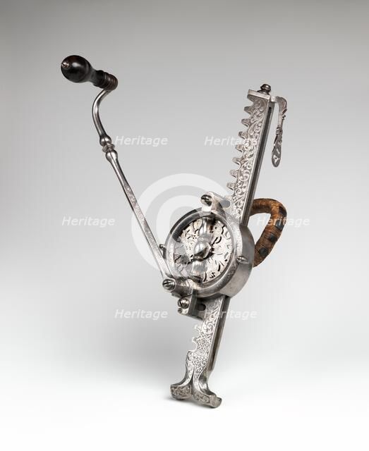 Cranequin (Crossbow Winder), German, probably Nuremberg, dated 1727. Creator: Unknown.