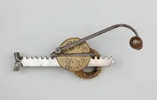 Cranequin (Winder) for a Crossbow, Nuremberg, 1570/80 with a mid-17th century decoration. Creator: Unknown