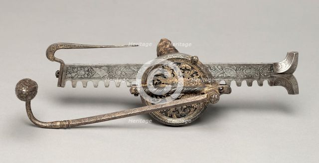 Cranequin with Arms of Elector Augustus I of Saxony, c. 1553-1573. Creator: Unknown.
