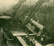 Cranes At Work After An Accident 1930. Creator: Unknown