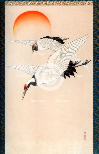 Cranes, c1840 (1886).Artist: Wilhelm Greve