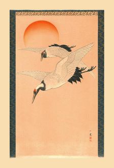 Cranes, c1840, (1886). Artist: Wilhelm Greve