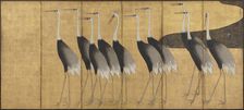 Cranes, End of 17th-Early 18th cen. Creator: Korin, Ogata (1658-1716)