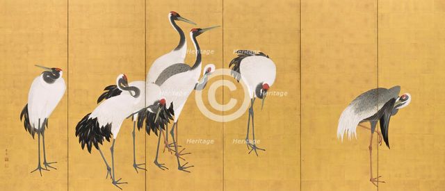 Cranes (image 1 of 20), An'ei period (1772-1780). Creator: Maruyama Okyo.