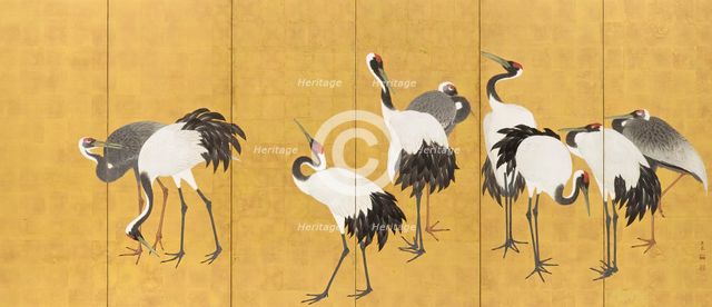 Cranes (image 2 of 20), An'ei period (1772-1780). Creator: Maruyama Okyo.