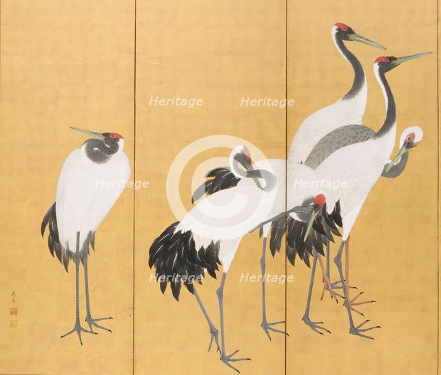 Cranes (image 3 of 20), An'ei period (1772-1780). Creator: Maruyama Okyo.