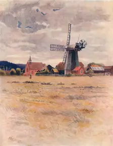 Cranleigh Windmill 1911, (1914). Artist: James S Ogilvy
